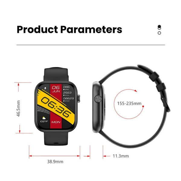 4llowHeart Smartwatch with Bluetooth Calling and 24/7 Health Monitoring
