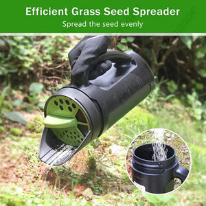 Lawn Leveling Rake and Grass Seed Spreader | SeedJeto