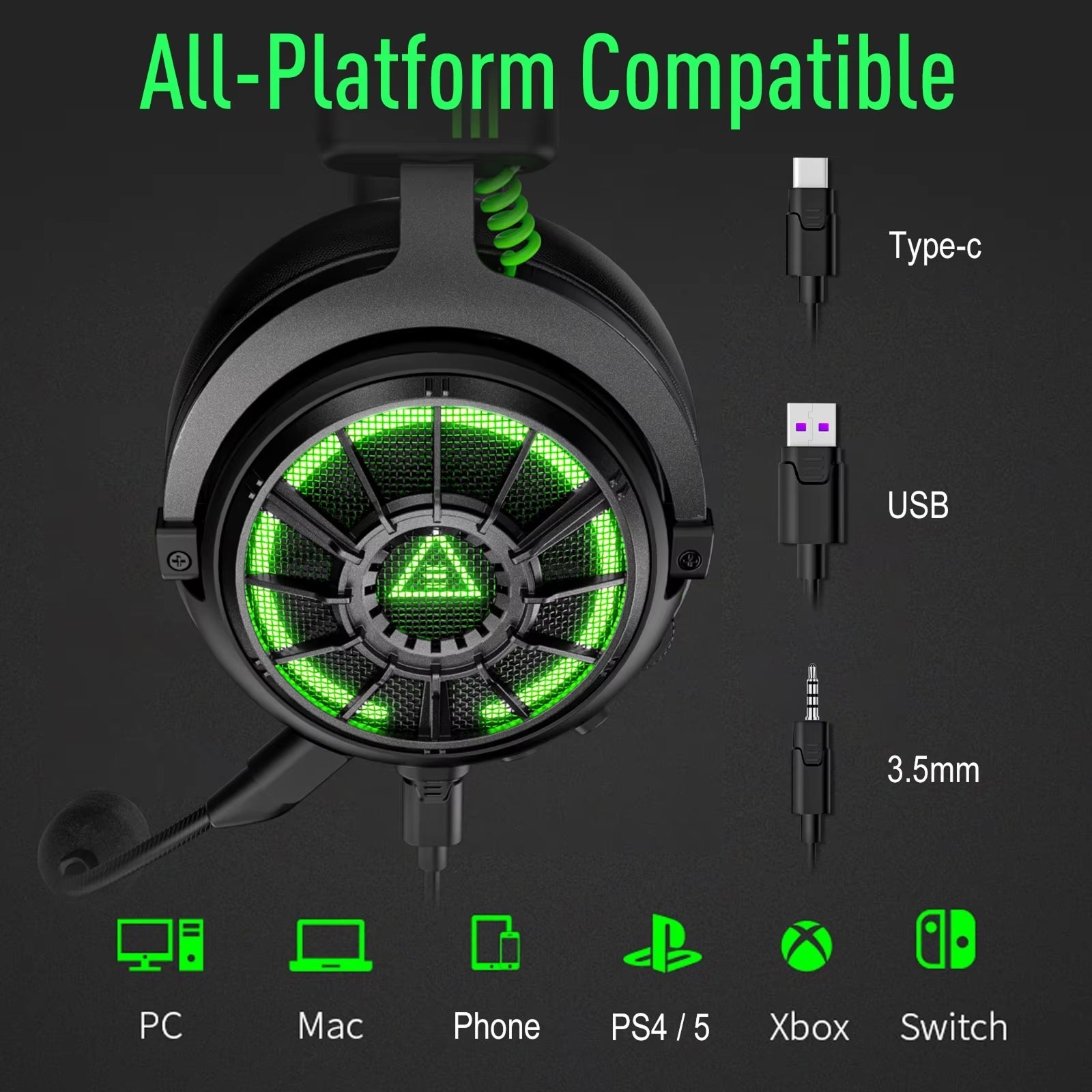 AuziHalo Gaming Headset