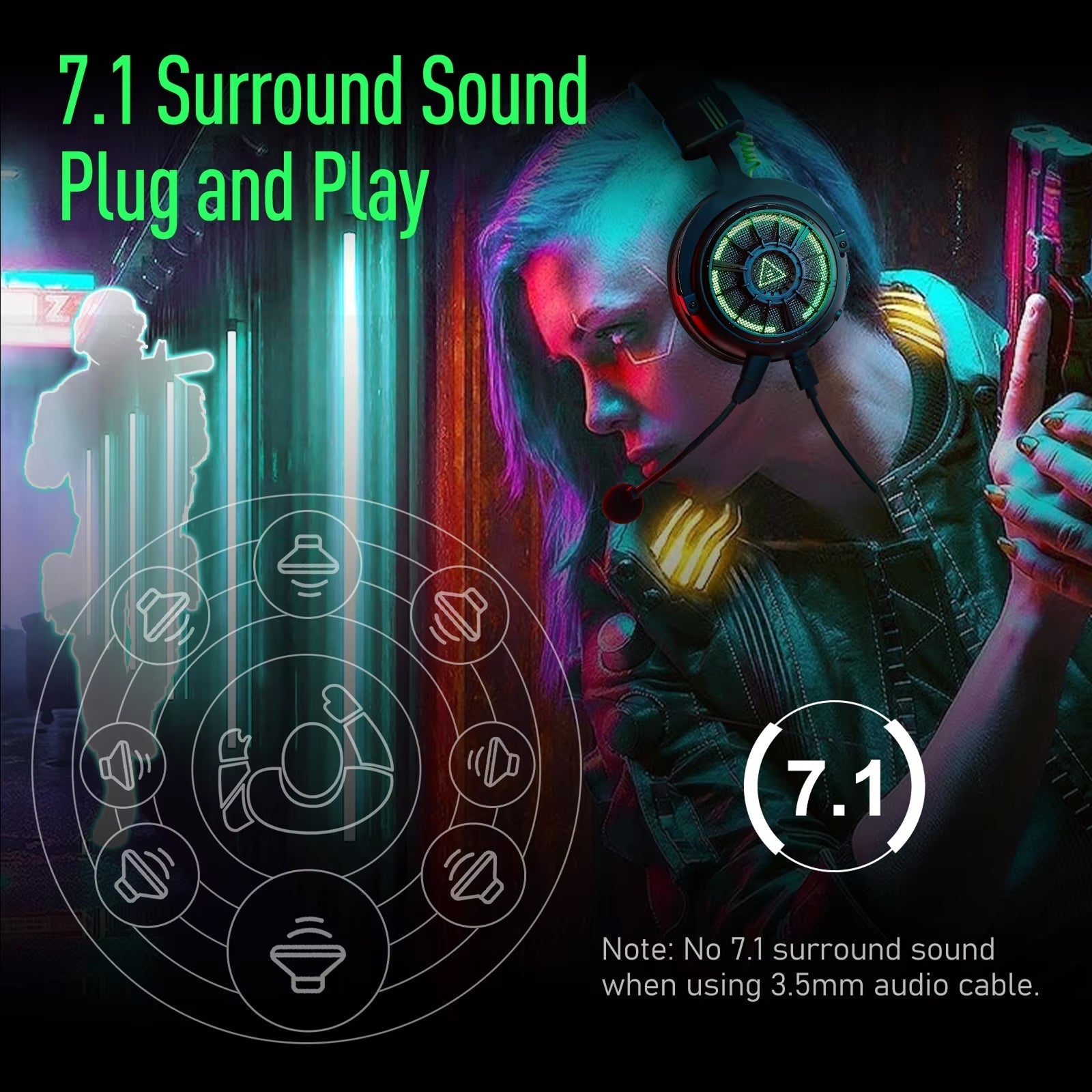 AuziHalo Gaming Headset