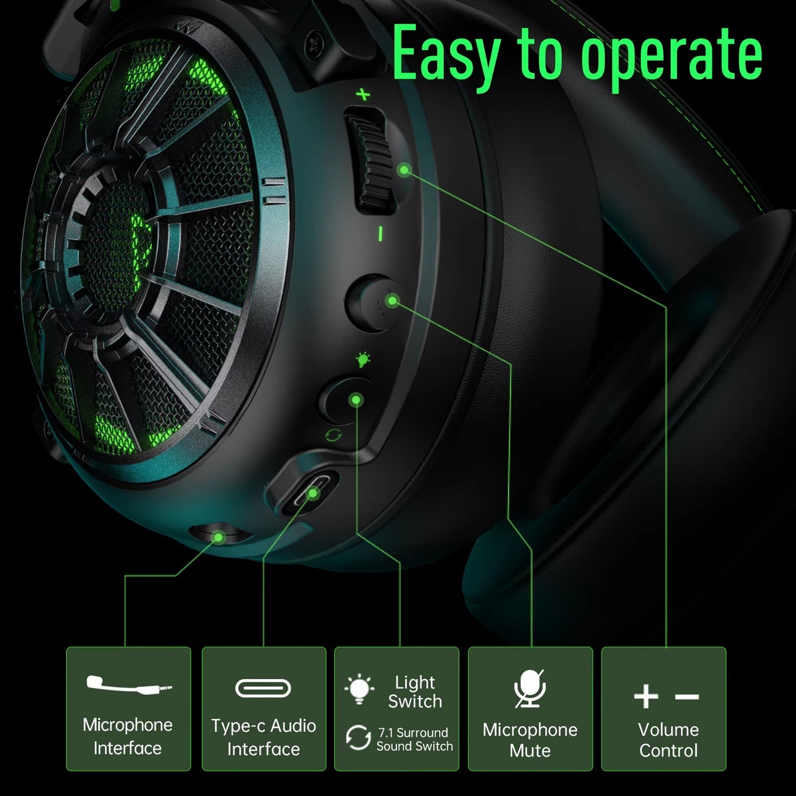 AuziHalo Gaming Headset