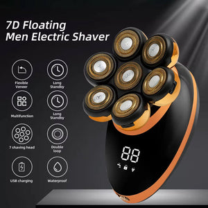DomeeGlix Professional 7D Floating Head Shaver for Men