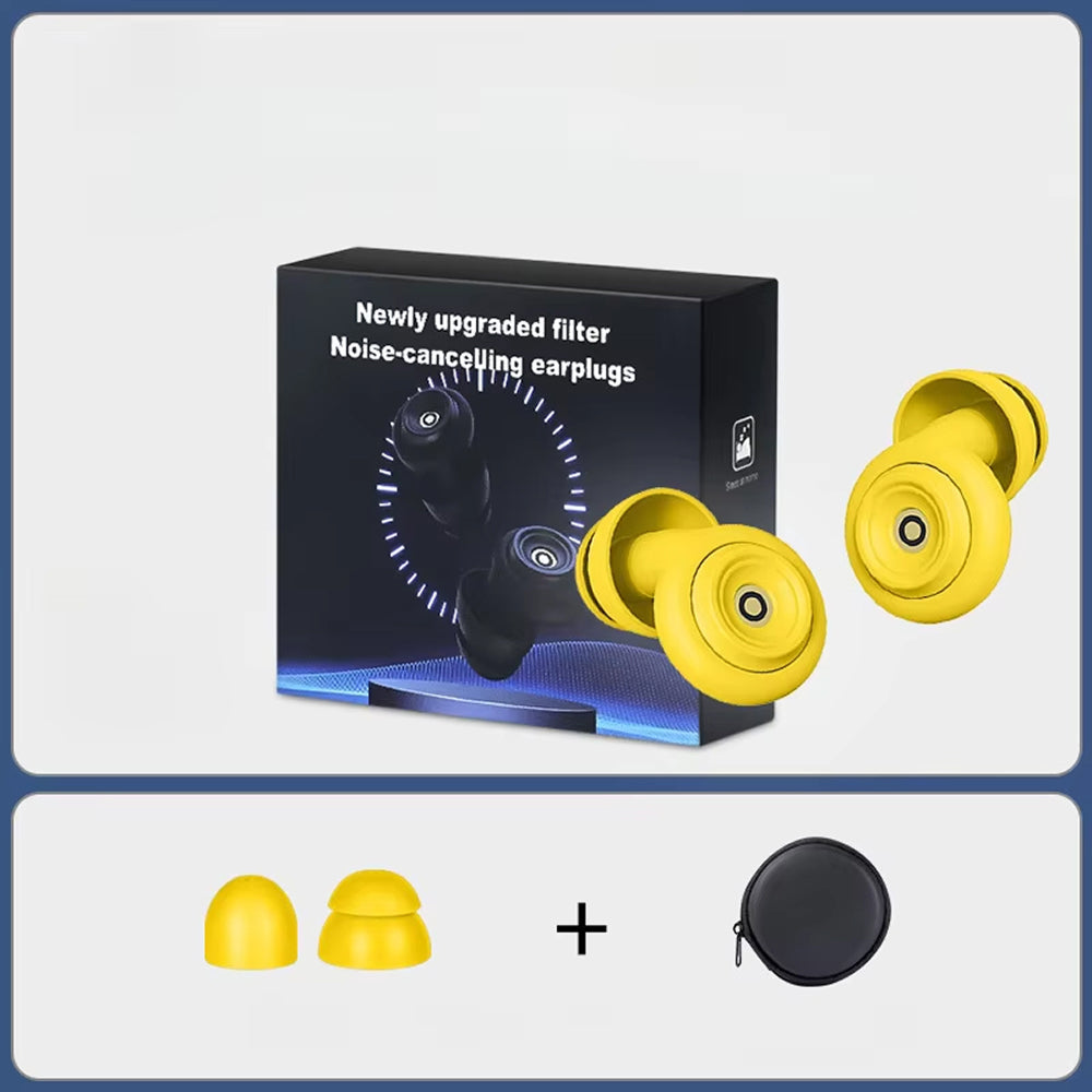 HuziNite Noise Cancelling Earplugs for Sleeping | 50dB Professional Noise Reduction & Soft Silicone for Side Sleepers