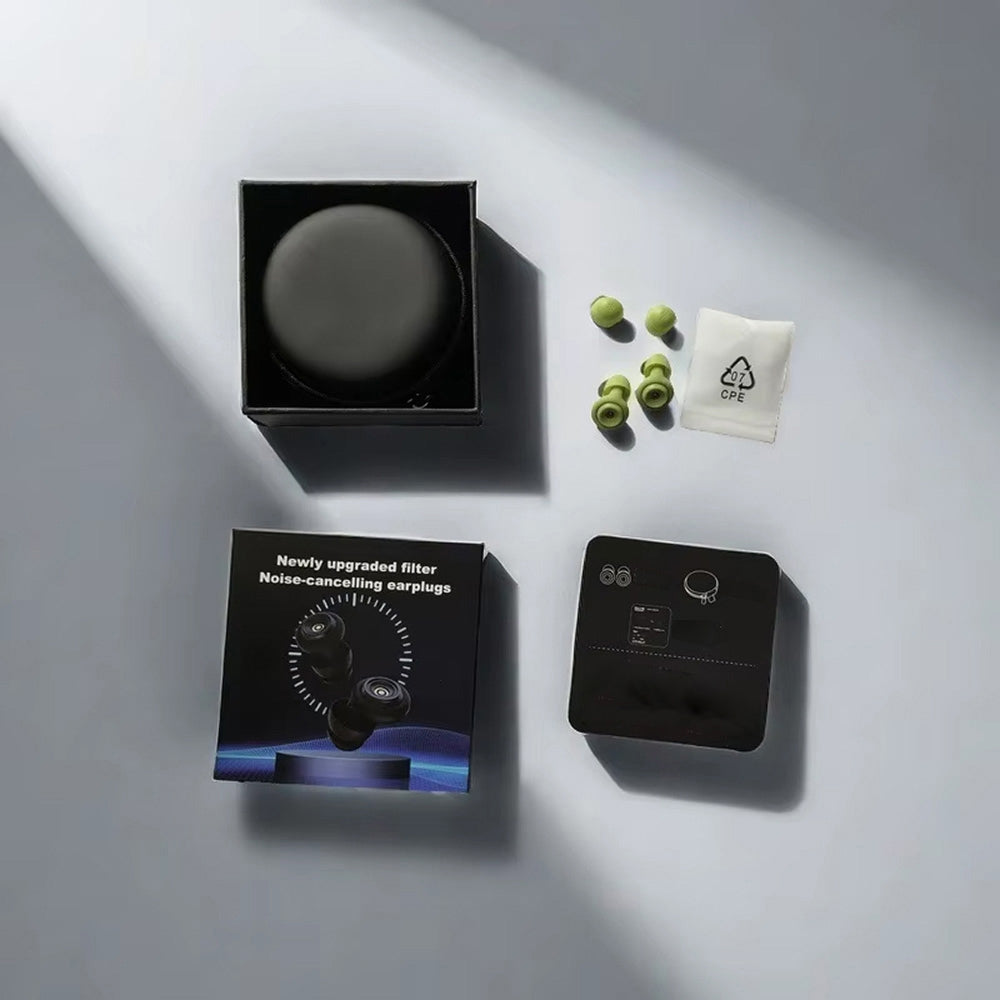 HuziNite Noise Cancelling Earplugs for Sleeping | 50dB Professional Noise Reduction & Soft Silicone for Side Sleepers