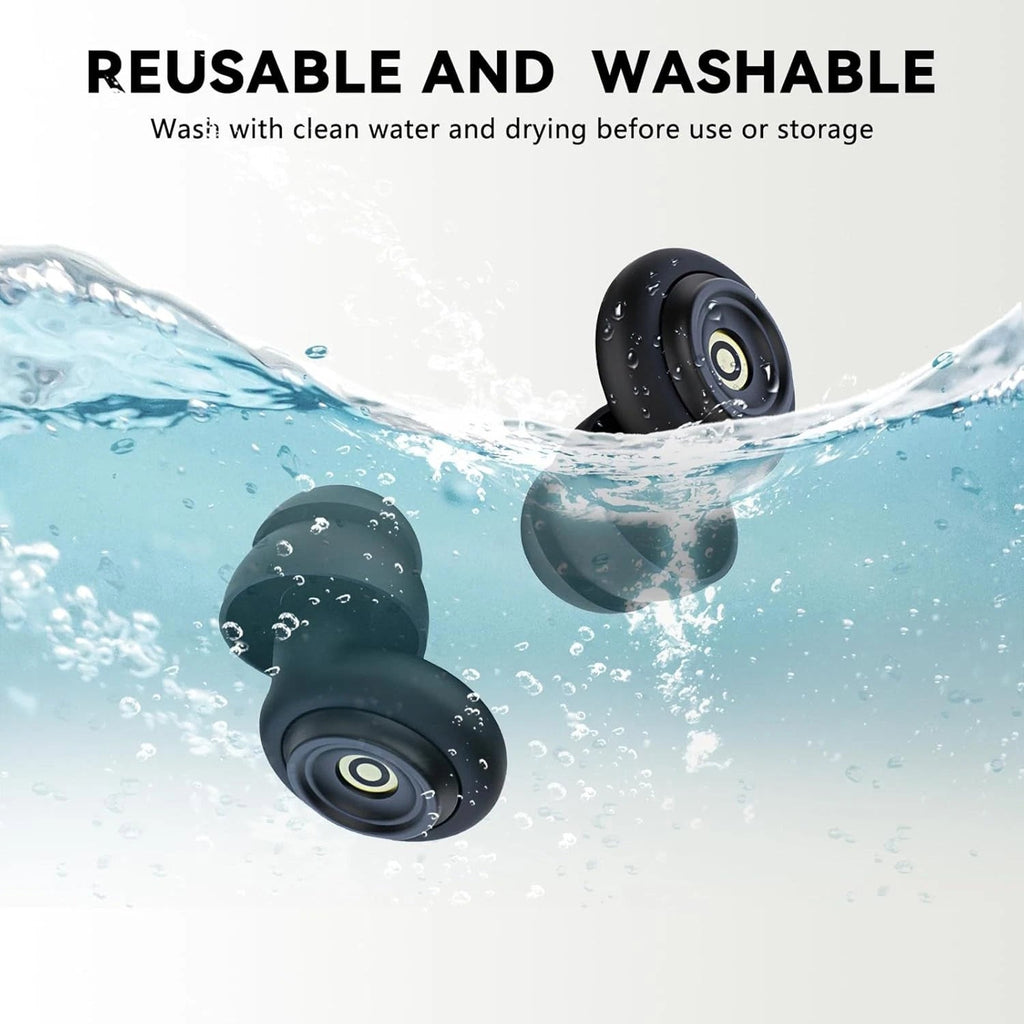 HuziNite Noise Cancelling Earplugs for Sleeping | 50dB Professional Noise Reduction & Soft Silicone for Side Sleepers