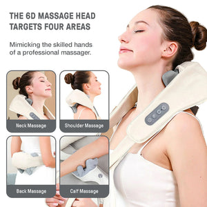 NekJap Cordless Neck and Shoulder Massager with Heat