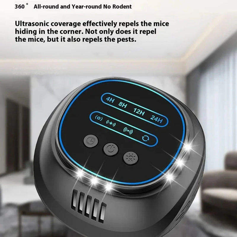 ZonixHal Multi-Frequency Ultrasonic Pest Repeller with LED Strobe US