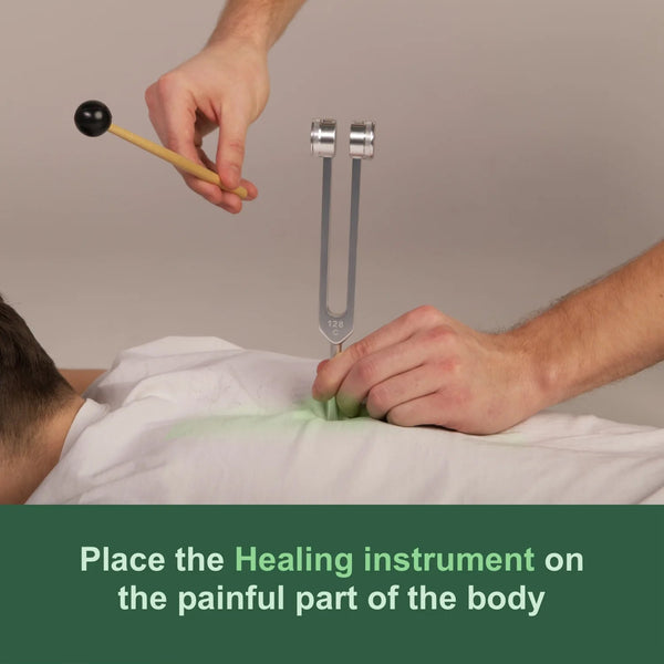 ZynVybra 128Hz Sound Therapy Tuning Fork for Muscle Relief