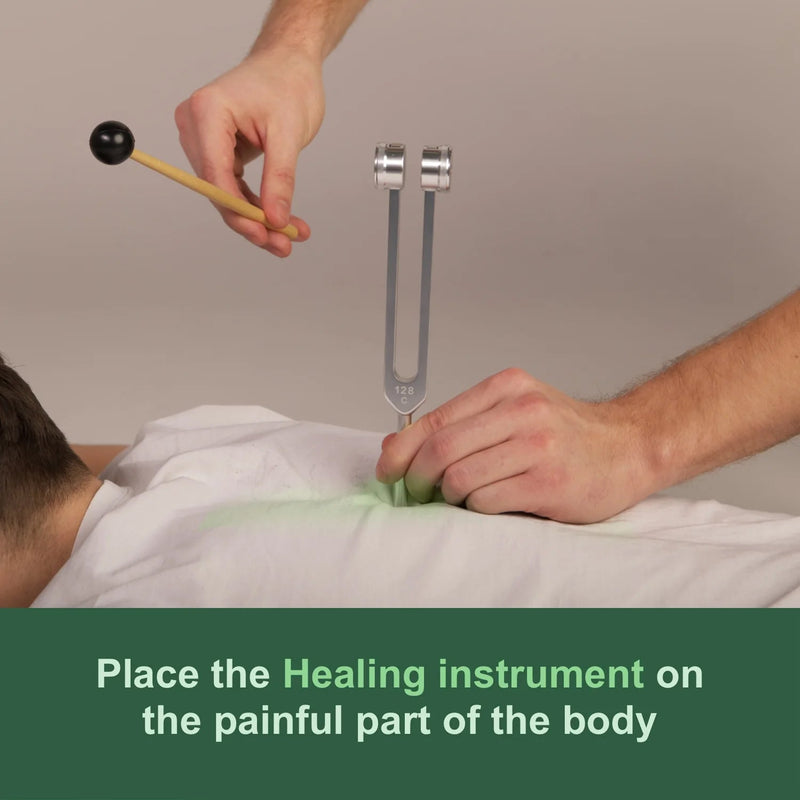 ZynVybra 128Hz Sound Therapy Tuning Fork for Muscle Relief